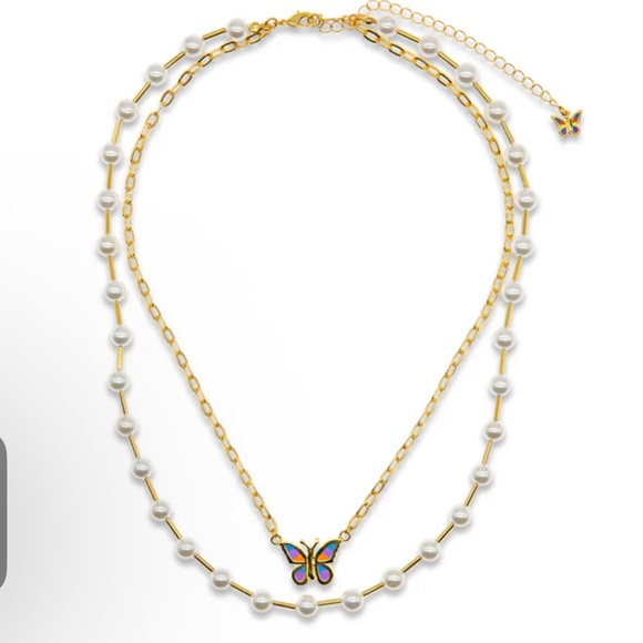 STUGAZI KIANA Jewelry - STUGAZI Japan Exclusive Kiana Gold/Pearl Butterfly Necklace or Belt NEW